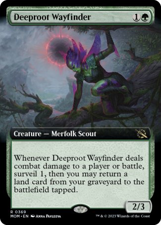 (369) Magic The Gathering March of the Machine: Extras Single: Deeproot Wayfinder Holo Rare