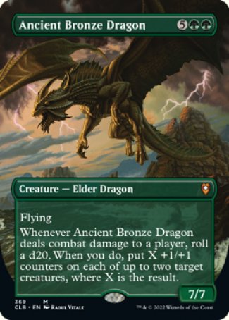 (369) Magic The Gathering Commander Legends: Battle for Baldur's Gate: Extras Single: Ancient Bronze Dragon (V.1) Holo Mythic