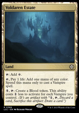 (369) Magic The Gathering Commander: The Lost Caverns of Ixalan Single: Voldaren Estate Rare