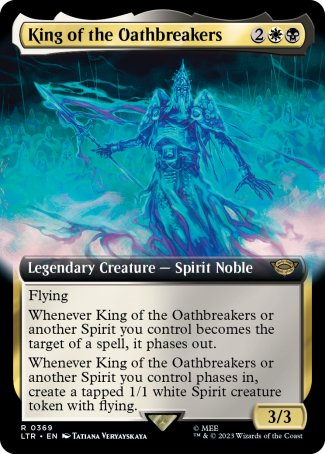 (369) Magic The Gathering The Lord of the Rings: Tales of Middle-earth: Extras Single: King of the Oathbreakers Rare