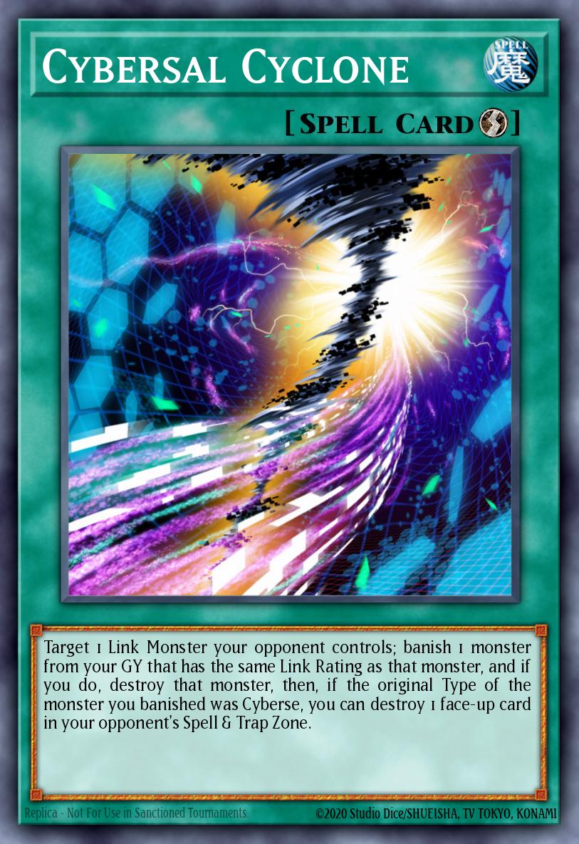(033) YuGiOh TCG MP19: 2019 Gold Sarcophagus Tin Mega Pack Single: Cybersal Cyclone Common