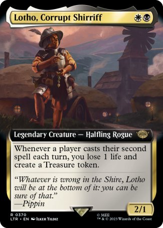 (370) Magic The Gathering The Lord of the Rings: Tales of Middle-earth: Extras Single: Lotho, Corrupt Shirriff Rare