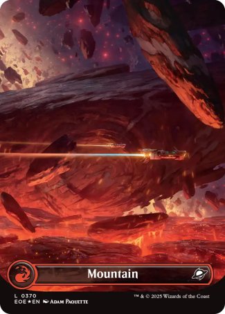 (370) Magic The Gathering Edge of Eternities: Extras Single: Mountain Holo Land