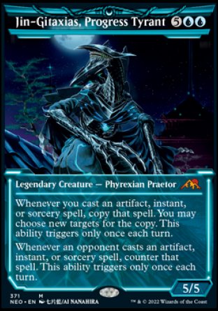(371) Magic The Gathering Kamigawa: Neon Dynasty: Extras Single: Jin-Gitaxias, Progress Tyrant (V.2) Holo Mythic