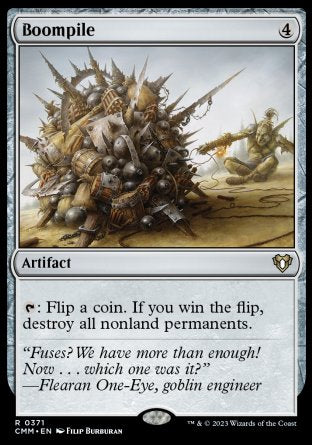 (371) Magic The Gathering Commander Masters Single: Boompile Holo Rare