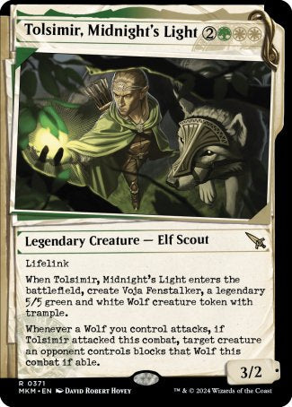 (371) Magic The Gathering Murders at Karlov Manor: Extras Single: Tolsimir, Midnight's Light Holo Rare