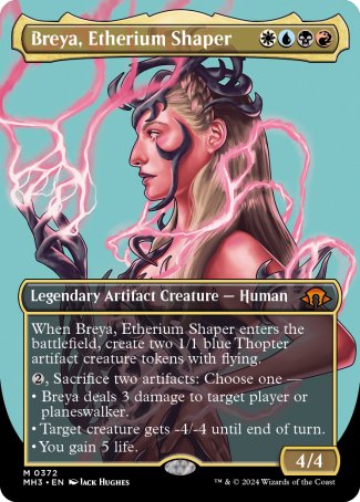 (372) Magic The Gathering Modern Horizons 3: Extras Single: Breya, Etherium Shaper (V.1) Mythic