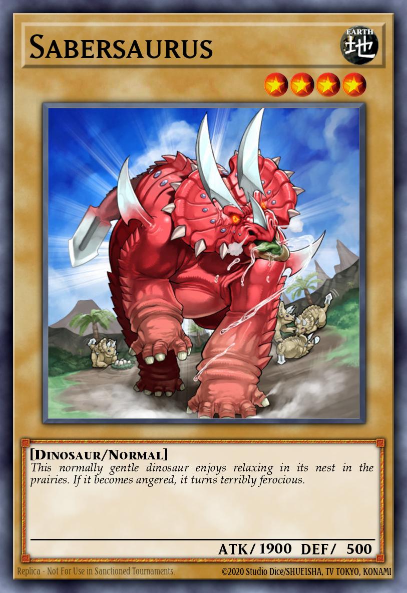 (143) YuGiOh TCG LCJW: Legendary Collection 4: Mega Pack Single: Sabersaurus Secret Rare
