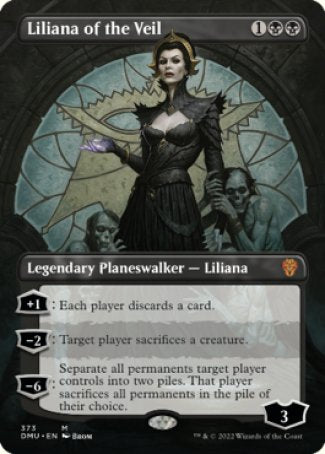 (373) Magic The Gathering Dominaria United: Extras Single: Liliana of the Veil Holo Mythic
