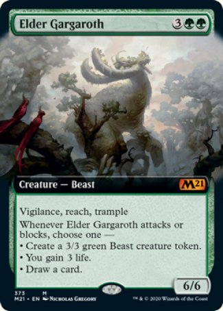 (373) Magic The Gathering Core 2021: Extras Single: Elder Gargaroth Mythic