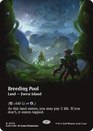(373) Magic The Gathering Edge of Eternities: Extras Single: Breeding Pool (V.2) Rare
