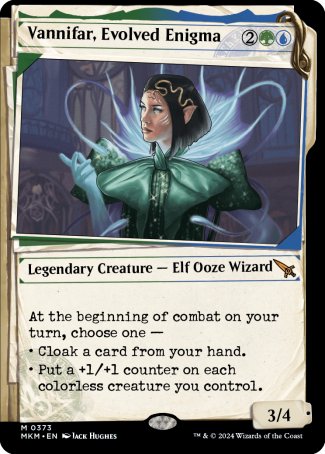 (373) Magic The Gathering Murders at Karlov Manor: Extras Single: Vannifar, Evolved Enigma (V.2) Mythic