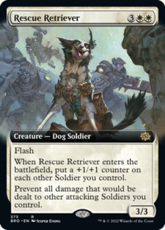 (373) Magic The Gathering The Brothers' War: Extras Single: Rescue Retriever (V.2) Rare