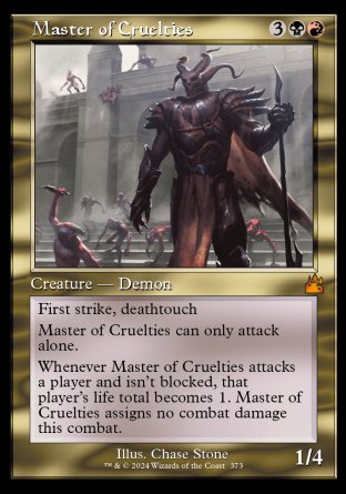 (373) Magic The Gathering Ravnica Remastered: Extras Single: Master of Cruelties (V.1) Mythic