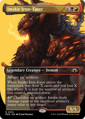 (374) Magic The Gathering Modern Horizons 3: Extras Single: Imskir Iron-Eater (V.1) Rare