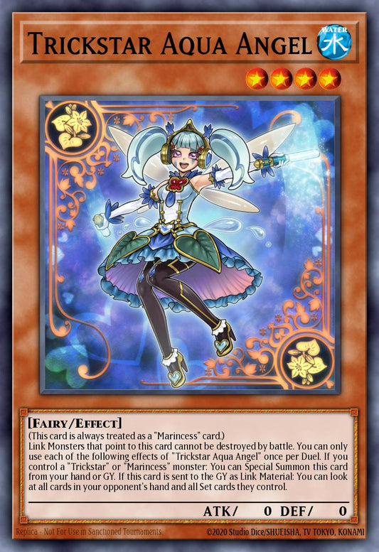 (026) YuGiOh TCG MZTM: Maze of the Master Single: Trickstar Aqua Angel (V.2 - Collectors Rare)  Collectors Rare