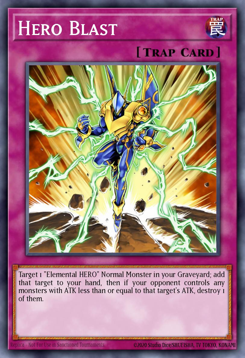 (064) YuGiOh TCG LODT: Light of Destruction Single: Hero Blast (V.2 - Rare) Rare