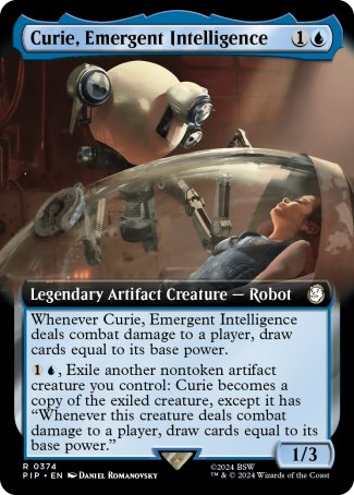 (374) Magic The Gathering Universes Beyond: Fallout: Extras Single: Curie, Emergent Intelligence (V.1) Rare
