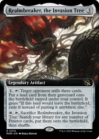 (374) Magic The Gathering March of the Machine: Extras Single: Realmbreaker, the Invasion Tree Rare