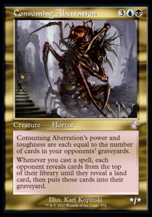 (374) Magic The Gathering Time Spiral Remastered: Extras Single: Consuming Aberration Holo Time Shifted