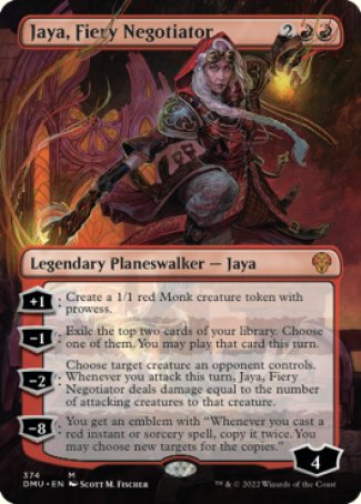 (374) Magic The Gathering Dominaria United: Extras Single: Jaya, Fiery Negotiator Mythic