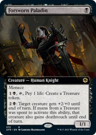 (375) Magic The Gathering Adventures in the Forgotten Realms: Extras Single: Forsworn Paladin Holo Rare