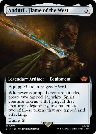 (375) Magic The Gathering The Lord of the Rings: Tales of Middle-earth: Extras Single: And������ril, Flame of the West Holo Mythic