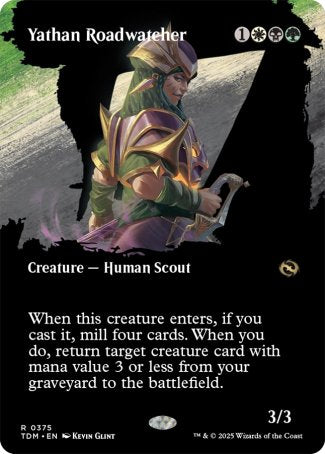 (375) Magic The Gathering Tarkir: Dragonstorm: Extras Single: Yathan Roadwatcher Holo Rare