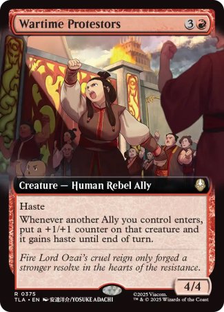 (375) Magic The Gathering Magic: The Gathering | Avatar: The Last Airbender: Extras Single: Wartime Protestors Rare