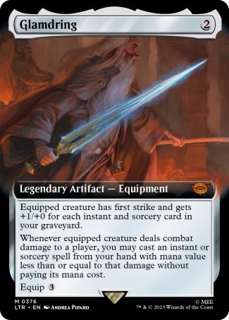 (376) Magic The Gathering The Lord of the Rings: Tales of Middle-earth: Extras Single: Glamdring Mythic