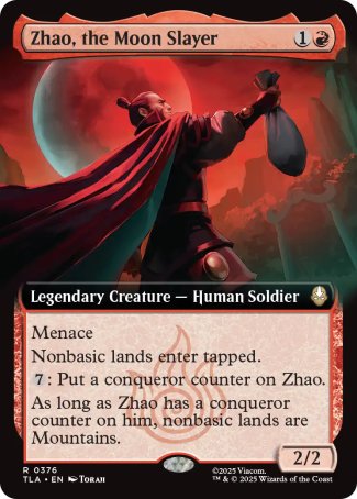 (376) Magic The Gathering Magic: The Gathering | Avatar: The Last Airbender: Extras Single: Zhao, the Moon Slayer Holo Rare