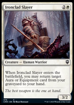 (376/361) Magic The Gathering Commander Legends: Extras Single: Ironclad Slayer Common
