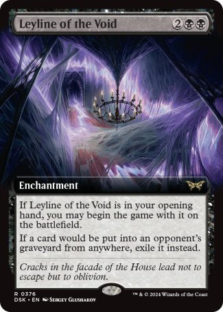 (376) Magic The Gathering Duskmourn: House of Horror: Extras Single: Leyline of the Void Holo Rare