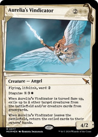 (377) Magic The Gathering Murders at Karlov Manor: Extras Single: Aurelia's Vindicator (V.2) Mythic