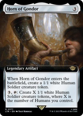 (377) Magic The Gathering The Lord of the Rings: Tales of Middle-earth: Extras Single: Horn of Gondor Rare