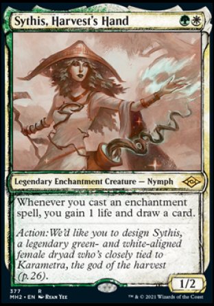 (377) Magic The Gathering Modern Horizons 2: Extras Single: Sythis, Harvest's Hand Holo Rare