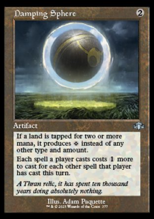 (377) Magic The Gathering Dominaria Remastered: Extras Single: Damping Sphere Holo Uncommon