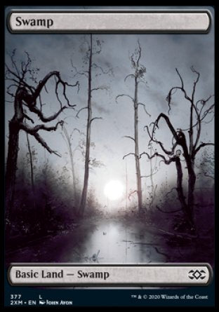 (377) Magic The Gathering Double Masters: Extras Single: Swamp (V.1) Land