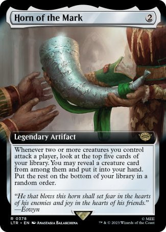 (378) Magic The Gathering The Lord of the Rings: Tales of Middle-earth: Extras Single: Horn of the Mark Holo Rare