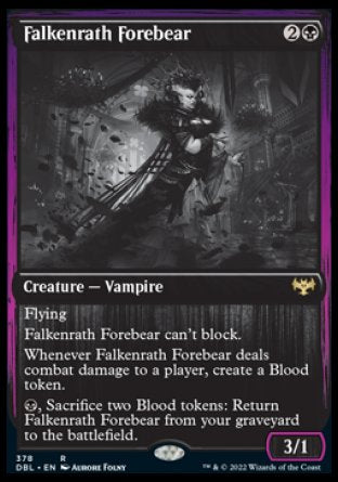 (378) Magic The Gathering Innistrad: Double Feature Single: Falkenrath Forebear Rare