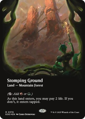 (378) Magic The Gathering Edge of Eternities: Extras Single: Stomping Ground (V.2) Rare