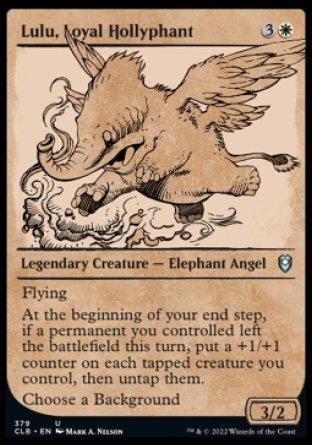(379) Magic The Gathering Commander Legends: Battle for Baldur's Gate: Extras Single: Lulu, Loyal Hollyphant (V.2) Holo Uncommon