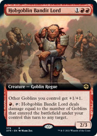 (379) Magic The Gathering Adventures in the Forgotten Realms: Extras Single: Hobgoblin Bandit Lord Holo Rare