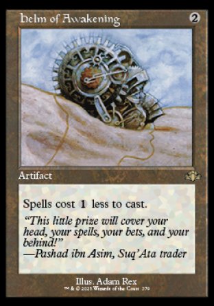 (379) Magic The Gathering Dominaria Remastered: Extras Single: Helm of Awakening (V.1) Rare