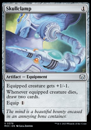(379) Magic The Gathering Commander: March of the Machine Single: Skullclamp Uncommon