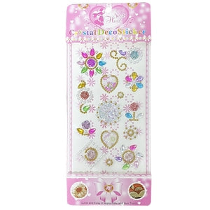 3D Rhinestone Gem Stickers: Heart Windmill