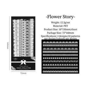 Vintage Lace Stickers: Flower Story