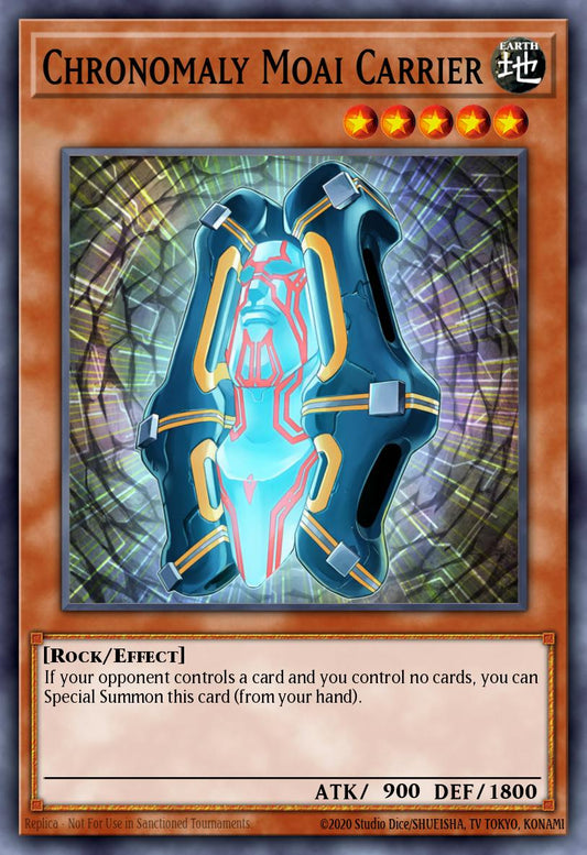 (190) YuGiOh TCG MP14: 2014 Mega-Tins Mega-Pack Single: Chronomaly Moai Carrier  Common