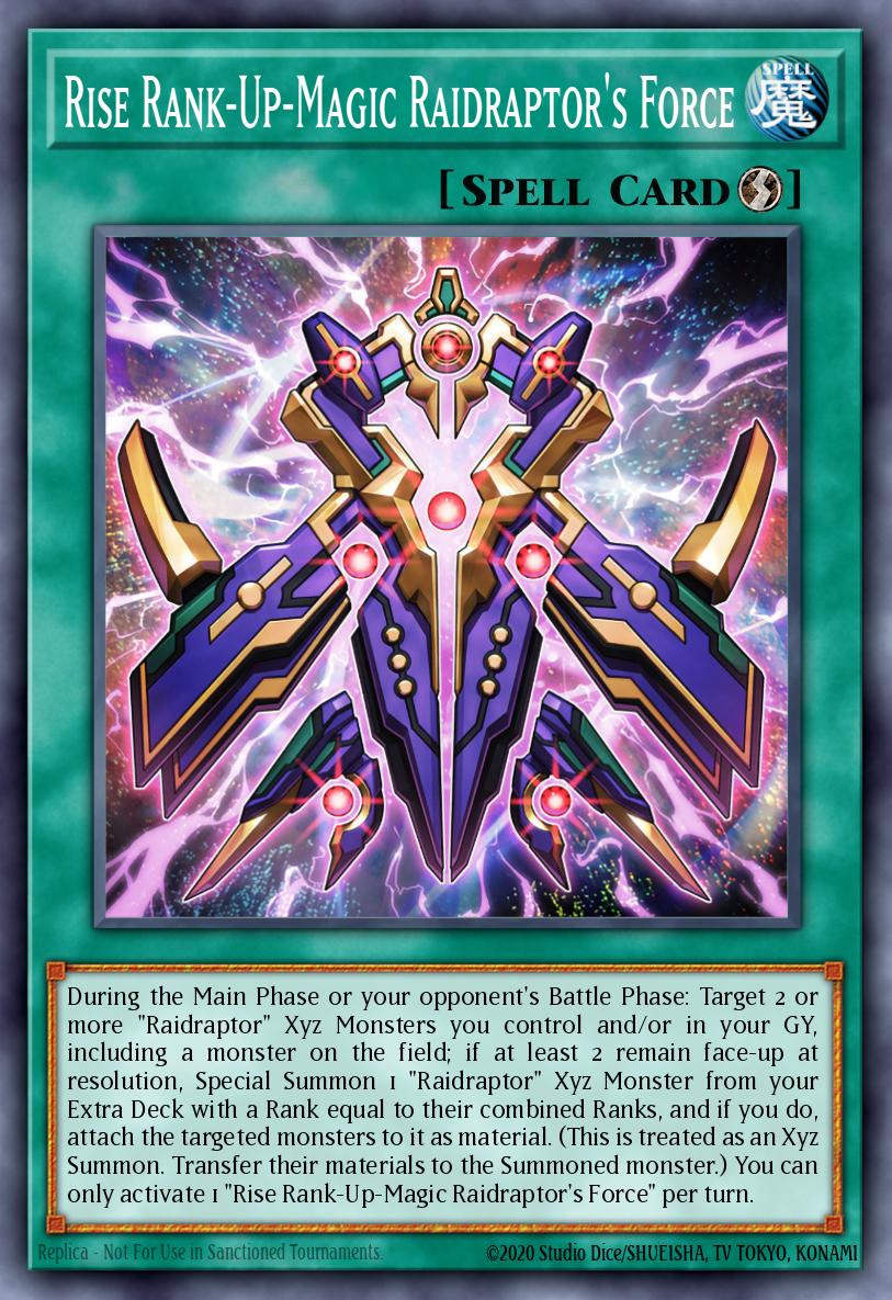 (056) YuGiOh TCG PHNI: Phantom Nightmare Single: Rise-Rank-Up-Magic Raidraptor's Force  Super Rare