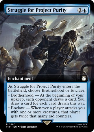 (380) Magic The Gathering Universes Beyond: Fallout: Extras Single: Struggle for Project Purity (V.1) Holo Rare